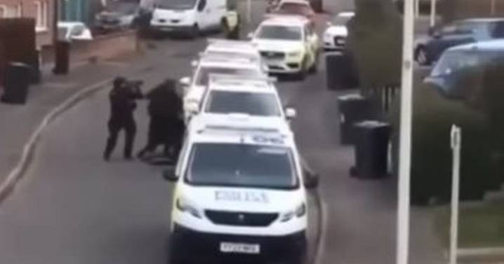 Paranoid drug user tried to murder three armed cops in crossbow attack