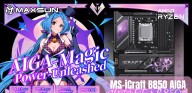 Maxsun MS-iCraft B850 AIGA Motherboard Is Next-Gen AMD Ryzen Ready & Features Anime Theme