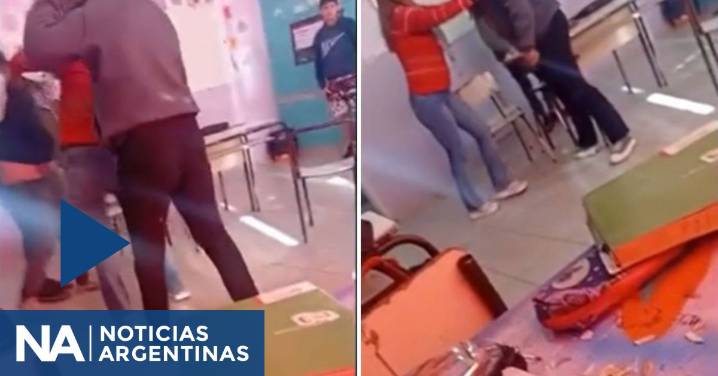 Una mujer entró a un aula y atacó con una cadena a una menor en Junín
