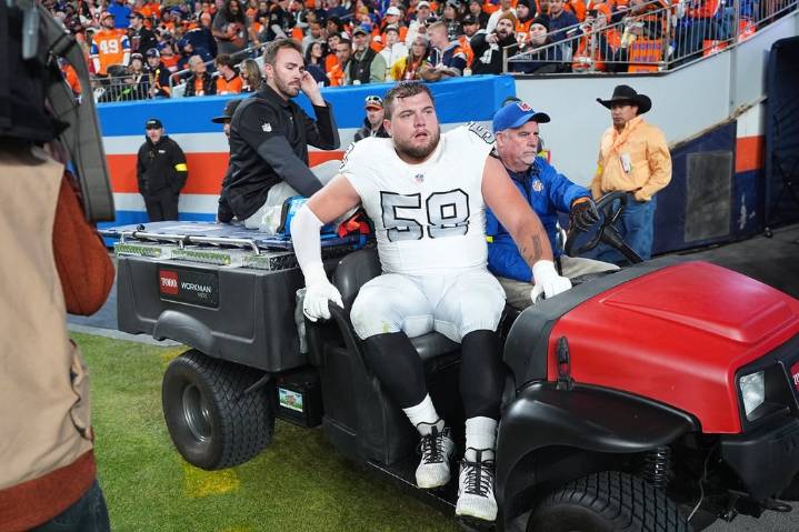 Raiders’ Jackson Powers-Johnson could miss season with ankle injury, AP source says – Winnipeg Free Press