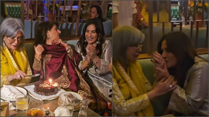 Zeenat Aman dances to Dum Maro Dum with Archana Puran Singh at birthday bash
