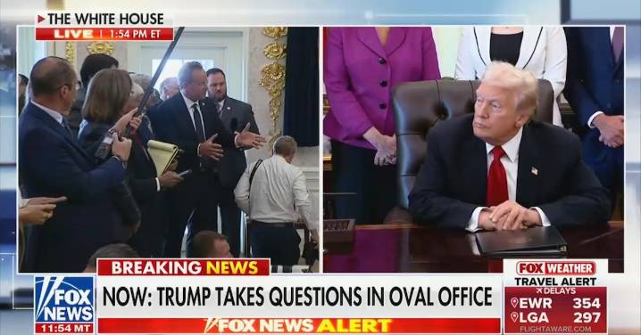 Trump Taken Aback by MAGA Reporter’s Flattery: ‘Not So Much a Question’