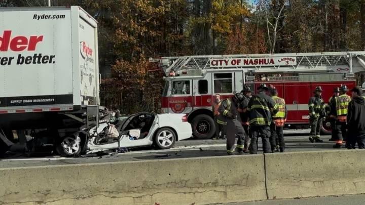 Serious crash on Everett Turnpike in Nashua, NH Tuesday