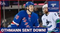 Brennan Othmann DEMOTED by Rangers, sent back to AHL!! End of the line?? Jaroslav Chmelar called up!