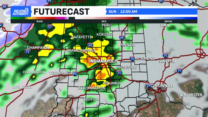 Expect rain and snow showers this weekend