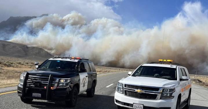 Pack fire spurs evacuations in Mono County; inclement weather grounds firefighting aircraft