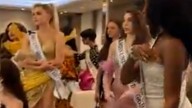 Miss Universe contestants walk out mid