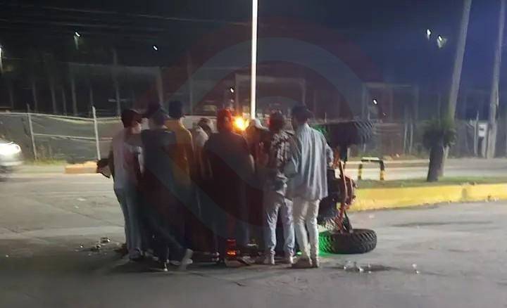 Choque de autos en el Bulevar Central