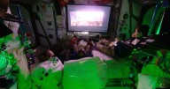 Astronauts enjoy movie night at International Space Station
