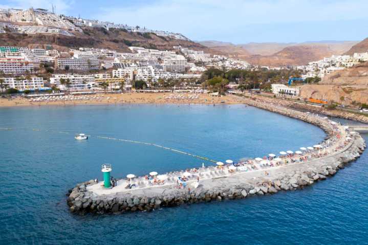 Todas las playas de Mogán son aptas para el baño tras el episodio de contaminación marina