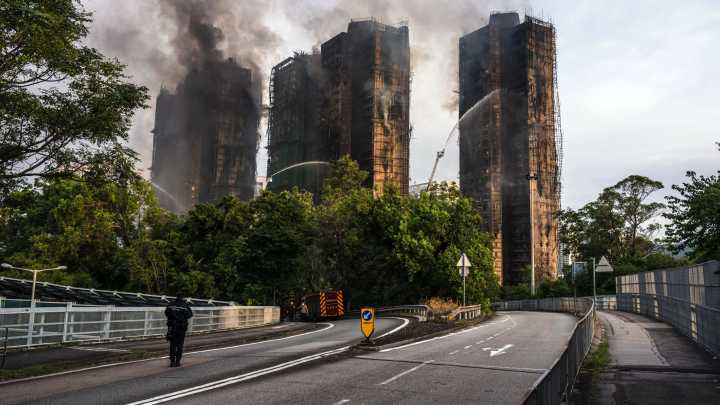 Hong Kong fire kills 44, hundreds missing as police blame ‘gross negligence’