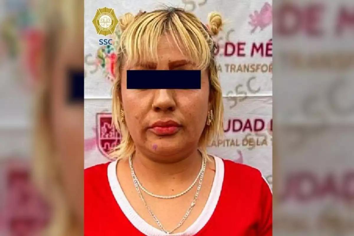 Detienen a mujer vinculada a grupo criminal que extorsionaba a comerciantes en la alcaldía Gustavo A. Madero