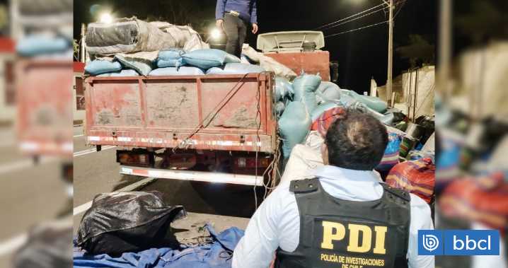 Incautan más de una tonelada de cobre robado oculto en carga de camiones en Arica