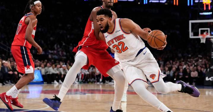 Towns scores season-high 33 points to lead the Knicks past the Wizards, 119