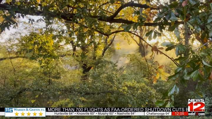 First responders say small fire started possibly by homeless camp