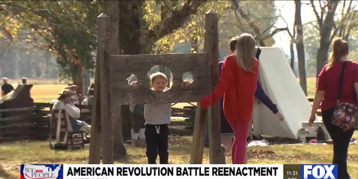 American revolution battle reenactment held in Ninety Six