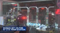 Woman set on fire on CTA Blue Line train near Clark and Lake station in Loop, Chicago police say