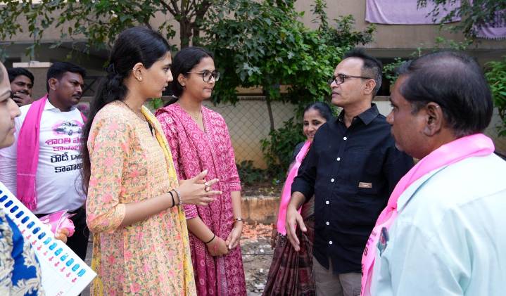 Families join campaign trail in Jubilee Hills by