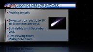 Leonid's meteor shower peaks Monday night