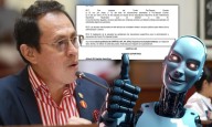 Congresista Segundo Montalvo habría utilizado IA para elaborar su proyecto de ley