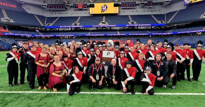 WATCH: Le Roy marching band makes memories