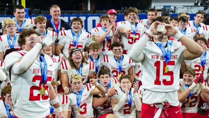 New Palestine wins Class 5A state championship over Merrillville