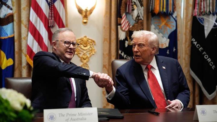 Anthony Albanese pitches trade facilitator role saying he helped convince Donald Trump to lift US beef tariffs