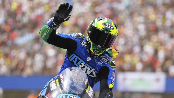 Moreira logra su séptima 'pole' de la temporada en Moto2 y se acerca al título