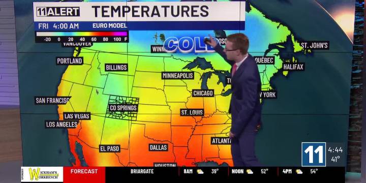 Starting a cooling trend Friday