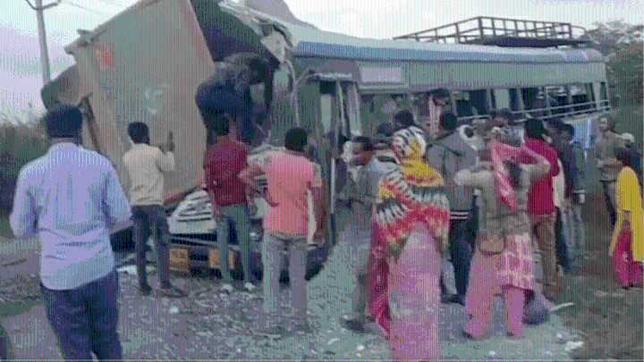 At least 17 killed, several injured after govt-run bus collides with truck in Telangana’s Rangareddy
