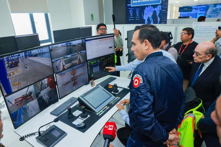 José Jerí supervisó puesta en marcha de unidad de control conjunto del Puerto de Chancay