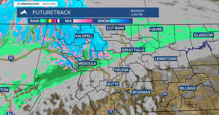 Weather Forecast: Rain and snow Monday