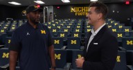 INTERVIEW: Sherrone Moore plans to fix Michigan's passing game, recaps visit from inspirational fan