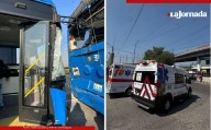 Choque de trolebuses en estación Santa Marta deja 26 usuarios lesionados