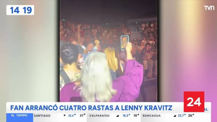 Insólito: Fanática le arrancó cuatro rastas a Lenny Kravitz mientras compartía con seguidores