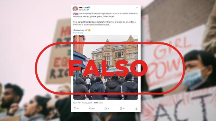 No son musulmanes "a la caza" de cristianos en Reino Unido, es falso