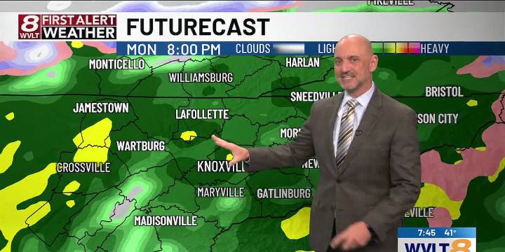 An early shower with a breezy and cold end to the weekend