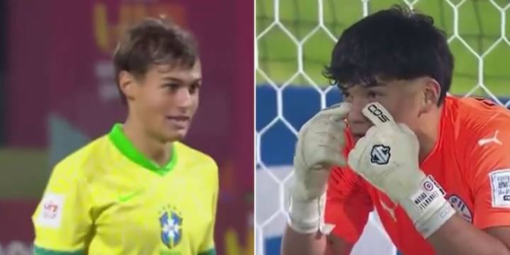 El show de provocaciones en los penales entre el arquero de Paraguay y un jugador de Brasil que terminó con una exquisita definición en el Mundial Sub 17