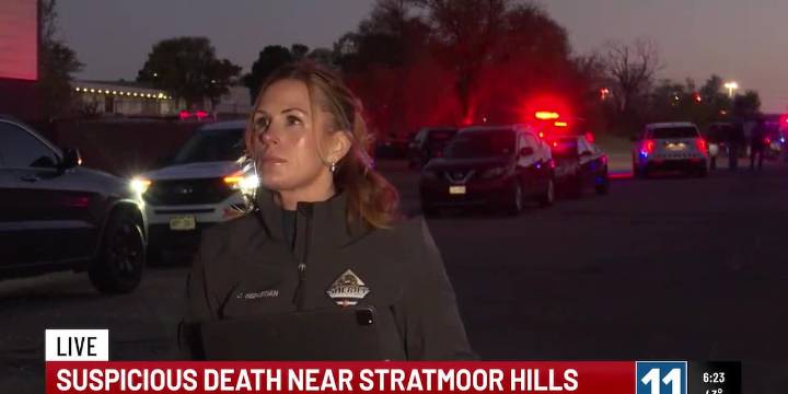Suspicious death near Stratmoor Hills