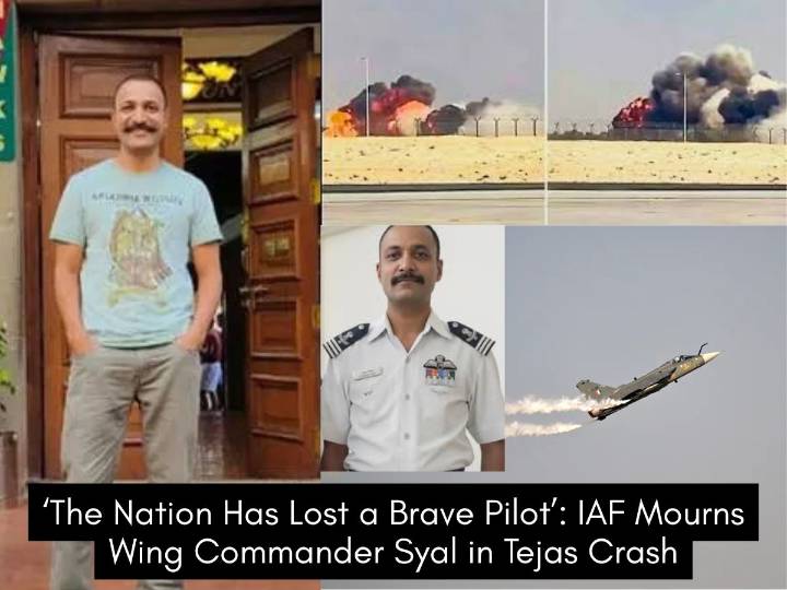 Tejas Fighter Jet Crash at Dubai Air Show; Pilot Wing Commander Identified as Namansh Syal