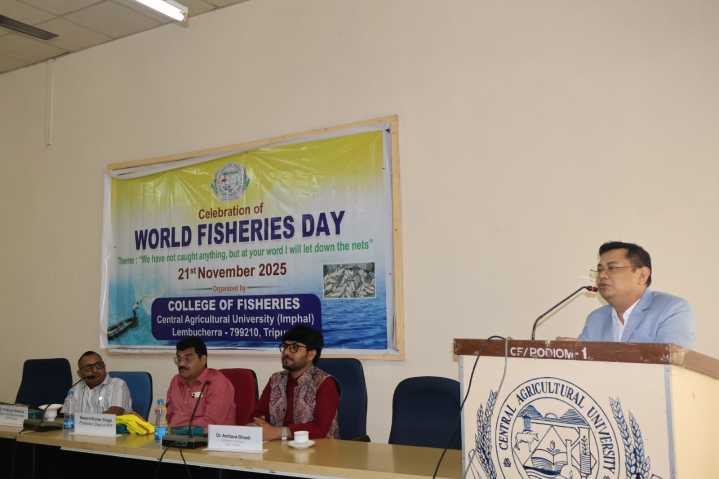 College of Fisheries, Central Agricultural University (Imphal) Lembucherra, Tripura celebrated 29th World Fisheries Day