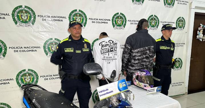 Violento hurto en Bucaramanga terminó con una persona herida y dos hombres capturados