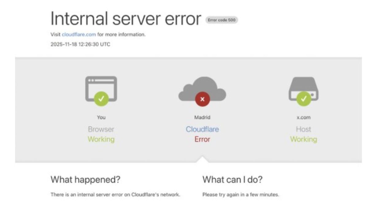 Caída de servicios de internet: no funciona X, ChatGPT, League Of Legends y más portales