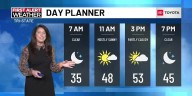 Sunny Wednesday as highs soar into 50s