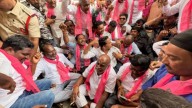 Telangana: BRS protests at BJP MP’s residence over cotton procurement limit