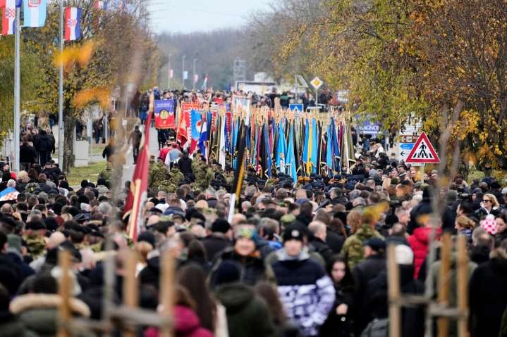 Croatians commemorate the siege of Vukovar, a national symbol of the war of independence