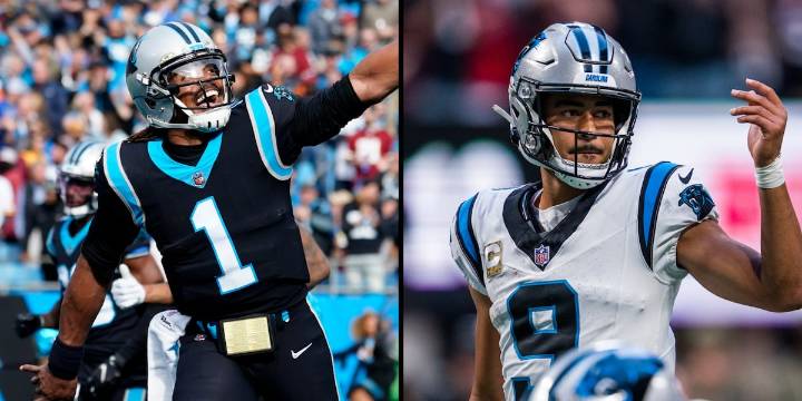 Cam Newton praises Bryce Young after Panthers passing record broken against Falcons