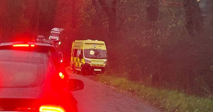 Live updates as police and paramedics on North Staffordshire road 