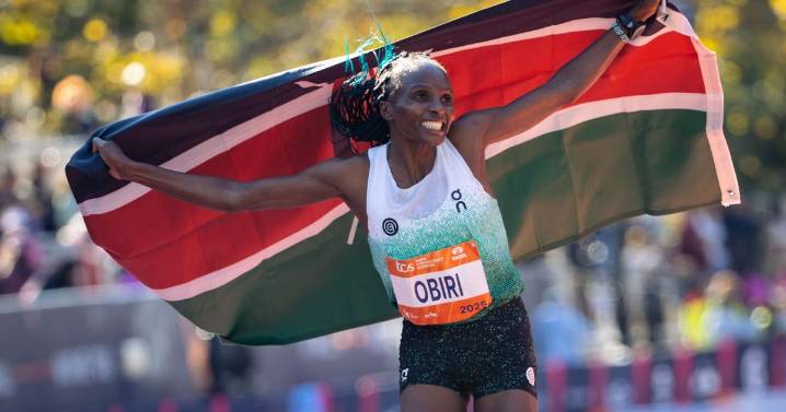 Obiri sets women's NYC Marathon course record, Kipruto wins men's race by a fraction of a second