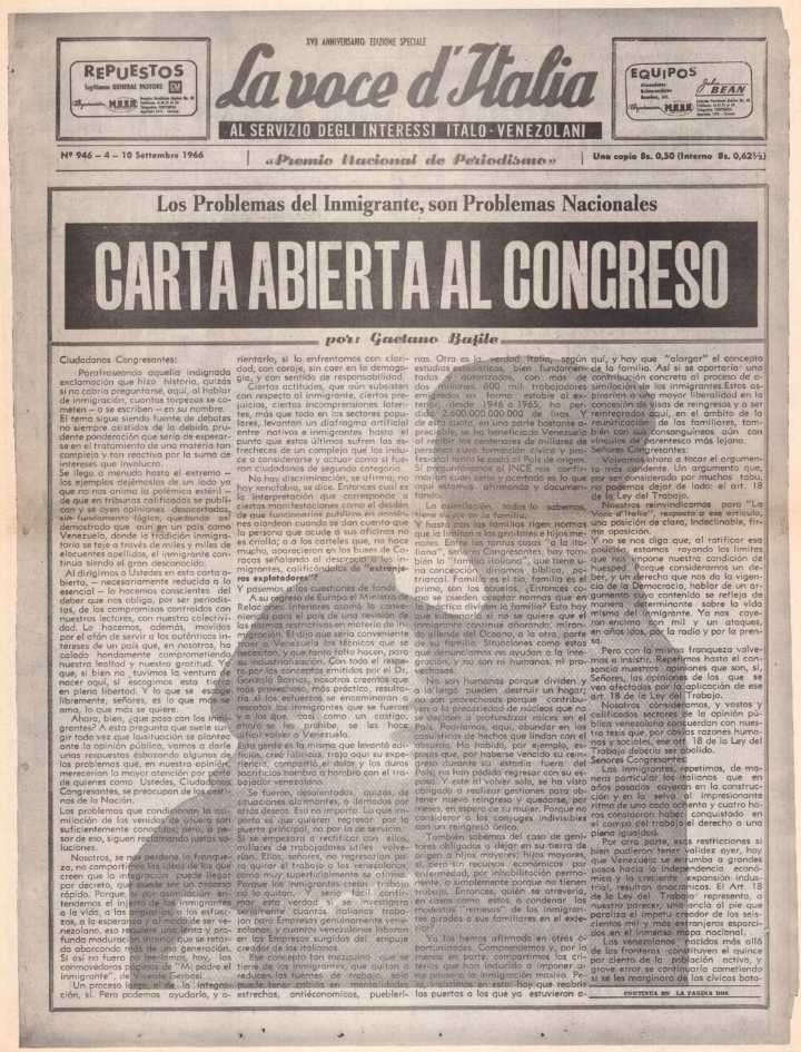 Carta abierta al Congreso: Los problemas del inmigrante, son problemas nacionales